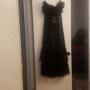 Strapless Mesh Dress